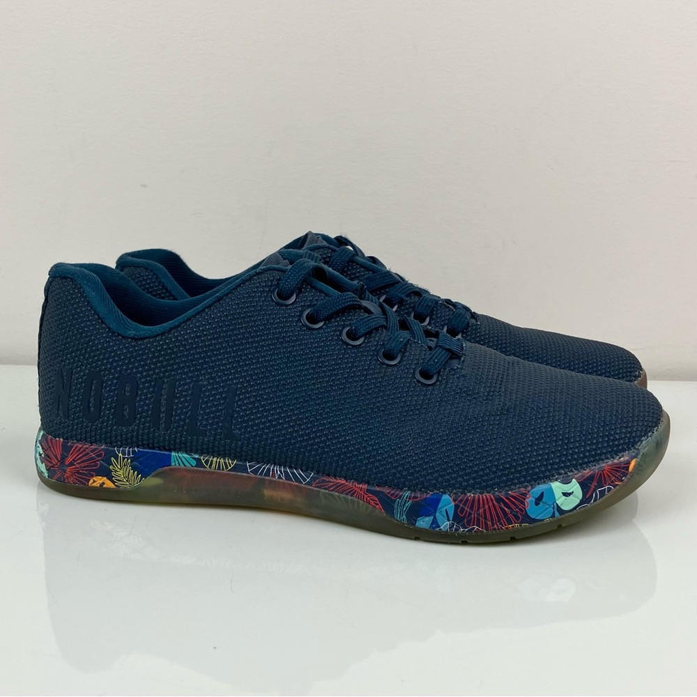 Nobull Women’s Size 8.0 Radial Trainers Navy Blue Floral Athletic Training Shoes